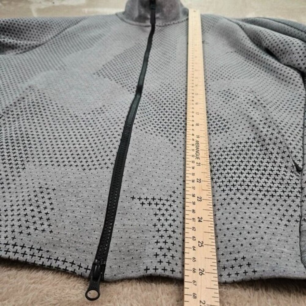 Nike Tech Sportswear Fleece GX 1.0 Jacket Heather Gray Men's Size L - Picture 4 of 13